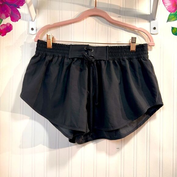 FREE PEOPLE FP MOVEMENT BLACK EASY DOES IT SHORTS SIZE L - Picture 2 of 7